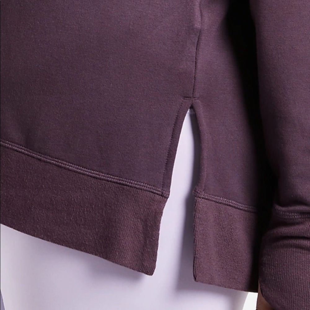 Athleta Coaster Luxe Sweatshirt in Deep Crocus Violet - Sz Small - Picture 11 of 15
